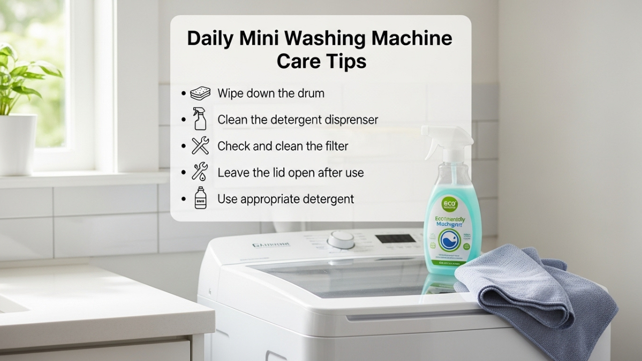 Daily Mini Washing Machine Care Tips